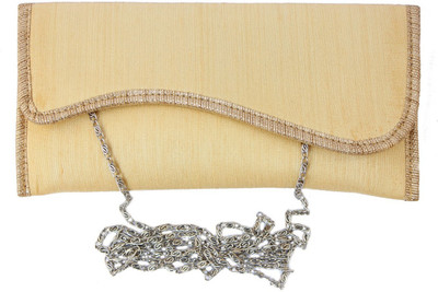 

Craftbazaar Party Brown Clutch