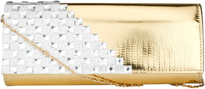 

Swiss Design Party Gold Clutch