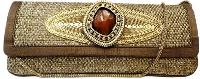 

Bhamini Party Brown Clutch