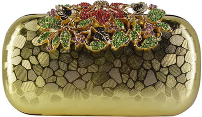 

Tornadoes Casual Gold Clutch