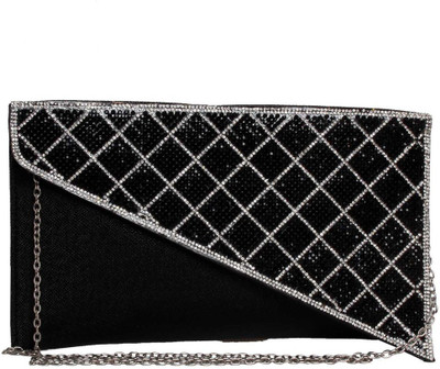

Reedra Party Black Clutch