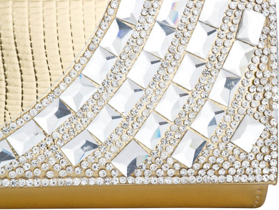 

Swiss Design Party Gold Clutch