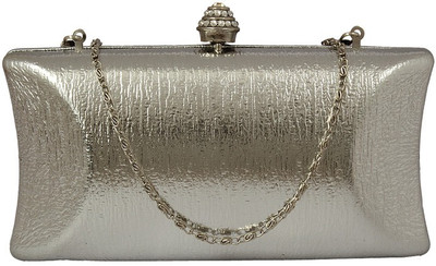 

Kion Style Party Silver Clutch