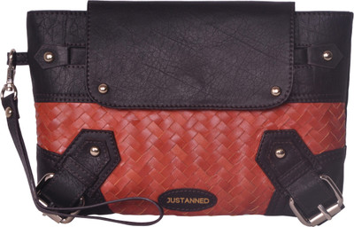

Justanned Casual Grey, Orange Clutch