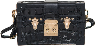 

Peaubella Casual Black Clutch