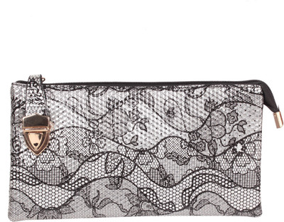 Reedra Casual Silver Clutch