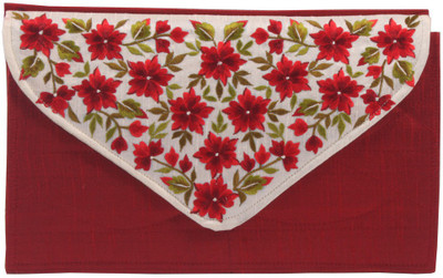 

Soulful Threads Party Red Clutch