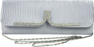 

Dolna Party Silver Clutch