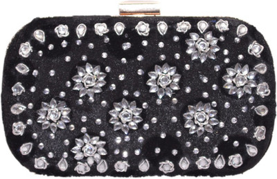 

Grace Diva Party Black Clutch