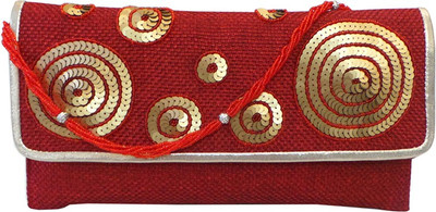 

Bhamini Casual Maroon Clutch