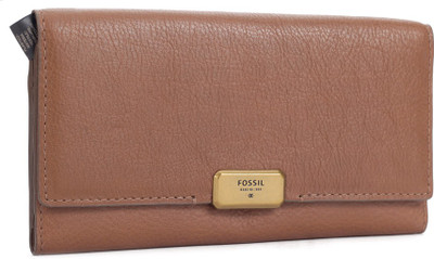 

Fossil Women Brown Genuine Leather Wallet(8 Card Slots)