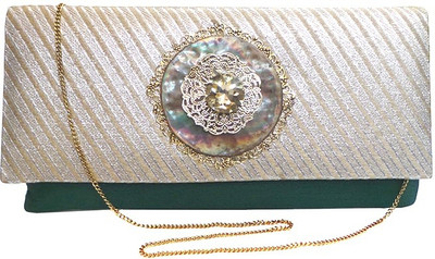 

Bhamini Party Green Clutch