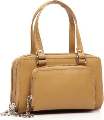 

Butterflies Casual Beige Clutch