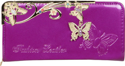 

Fashion Leather Casual Purple Clutch
