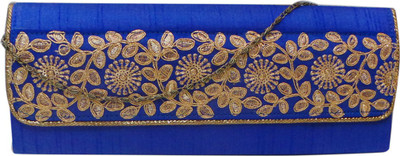 Bhamini Party Blue Clutch