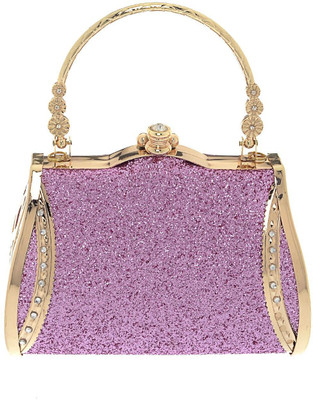 

The Ethnic Wears Party Pink Clutch