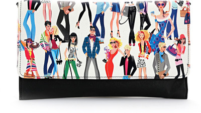 

Elligator Party Black Clutch