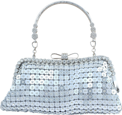 

Super Drool Formal Silver Clutch