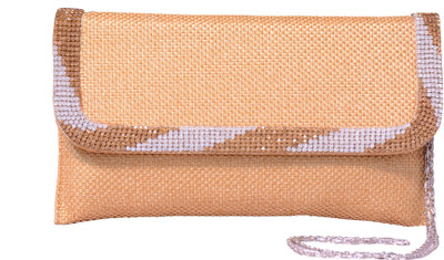 

Charu Boutique Party Gold Clutch