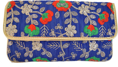 

Mahadev Exports Casual Blue Clutch