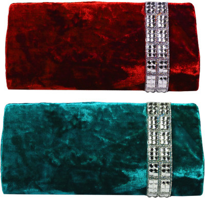 

Arisha kreation Co Party Red, Blue Clutch, Blue;red
