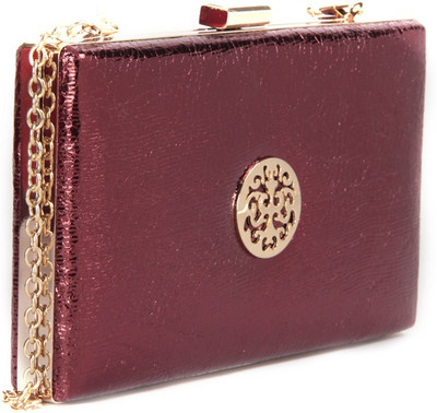 

Alessia Casual Maroon Clutch