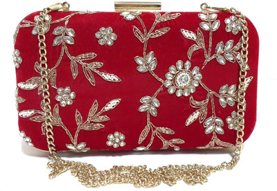 

Arisha Kreation Co Party Red Clutch