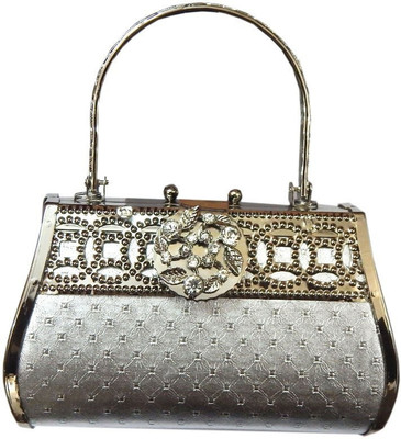 

Navaksha Party Silver Clutch