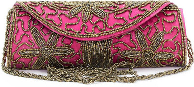 

Vermello Casual Pink Clutch