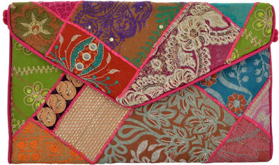 

HanumantCreations Casual Multicolor Clutch