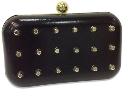 

The Peacock Plum Casual, Party Black Clutch