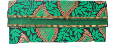 

Angelfish Casual Green Clutch