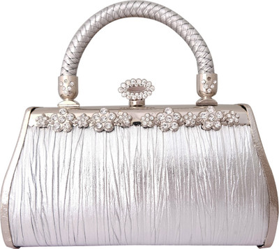 

Super Drool Formal Silver Clutch