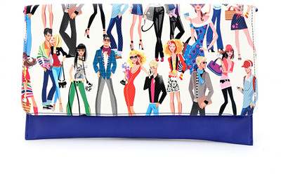 

Elligator Party Blue Clutch