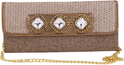 

Vdesi Party Gold Clutch