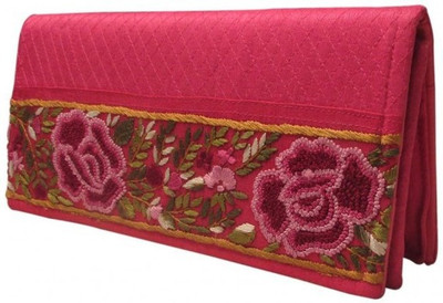 

Indha Craft Casual Pink Clutch