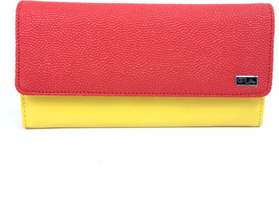 

Goodwill Leather Art Casual Red, Yellow Clutch