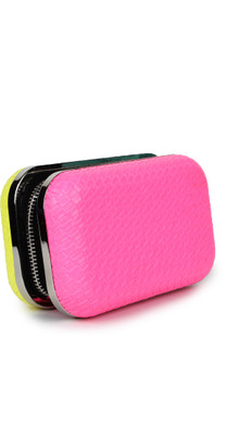 

Amatra Casual Pink, Yellow Clutch
