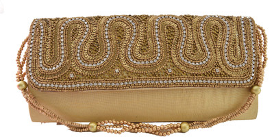 

Mahadev Exports Party Gold Clutch