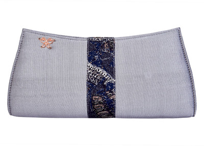 

TISKA Grey Clutch