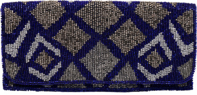 

Spice Art Party Blue, Grey Clutch