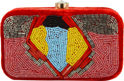 

Tooba Handicraft Party Multicolor Clutch