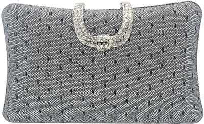 

The Ethnic Wears Party Grey Clutch