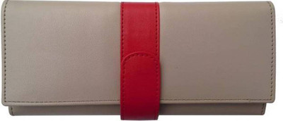 

Anas Casual Beige, Red Clutch