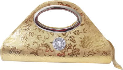 

Vonic Casual Gold Clutch