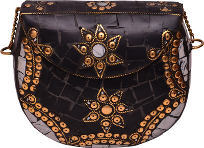 

Purpledip Casual Black Clutch