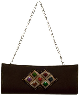 

Hawai Party Brown Clutch