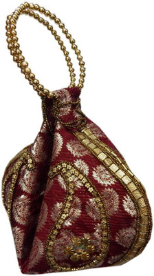 

Navaksha Party Maroon Clutch