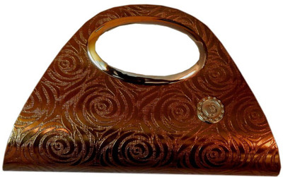 

Navaksha Party Brown Clutch