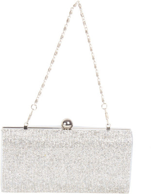 

Reedra Party Silver Clutch